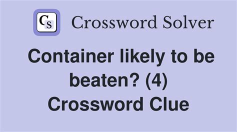 beaten crossword clue|beaten crossword answer.